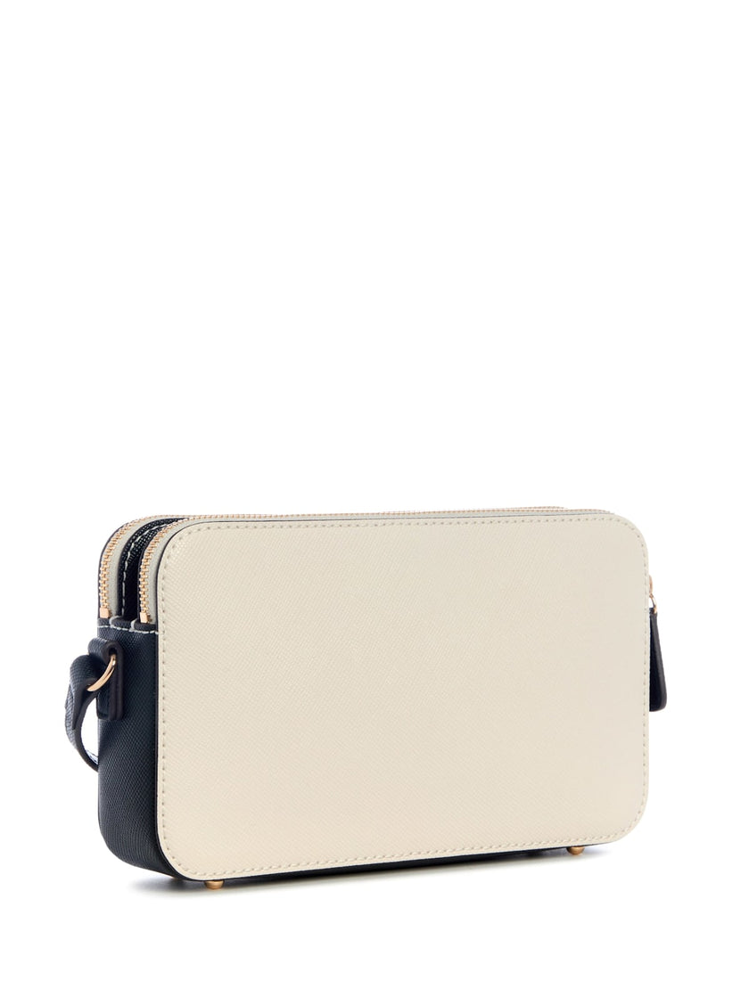 Guess Kyrie Saffiano Top-Zip Crossbody - Neutral image 2