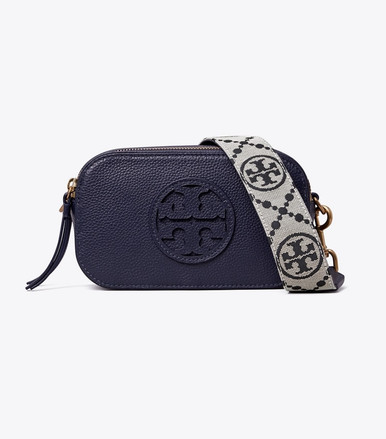TORY BURCH  Mini T Monogram Miller Crossbody Bag - Tory Navy image 1