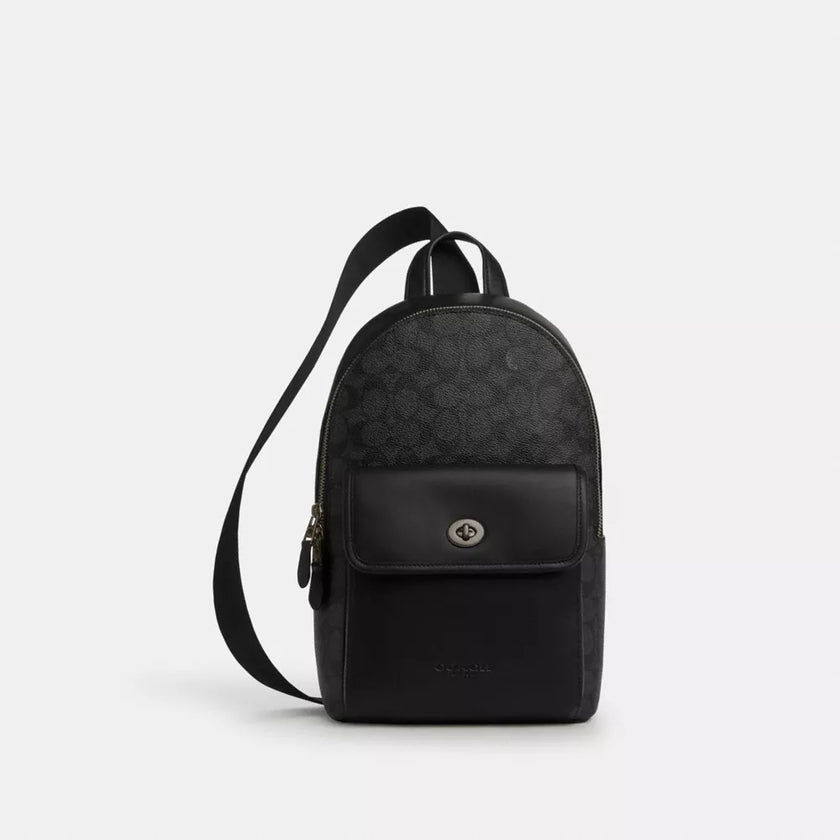 COACH Turnlock Sling Pack In Signature Canvas image 0
