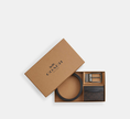 COACH Boxed Card Case And Belt Set In Signature Canvas image 0
