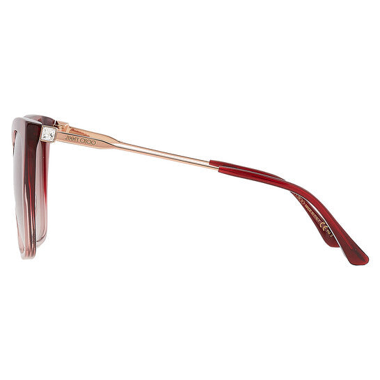 Jimmy Choo Burgundy Gradient Cat Eye Ladies Sunglasses image 3