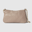 GUCCI GG Emblem Super Mini Bag - Taupe image