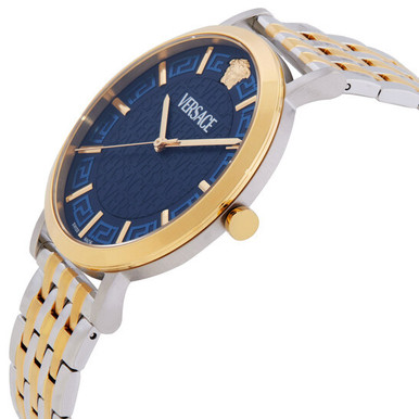 VERSACE  Greca Slim Quartz Blue Dial Ladies Watch (Arriving In Delhi) image 1