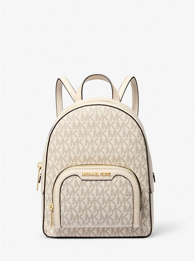 MICHAEL KORS  Jaycee Extra-Small Signature Logo Backpack -Lt Crm Multi image 3