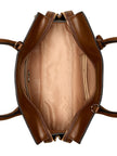 Guess Beryln Logo Large Satchel - Brown image 2