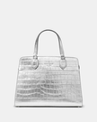 KATE SPADE Madison Metallic Croc Embossed Medium Satchel image 3
