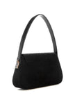 Guess Avelina Rhinestone Logo Shoulder Bag - Black image 2