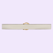 GUCCI Blondie thin White Leather Belt image 0