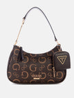 Guess Oona Logo Shoulder Bag - Brown image 0