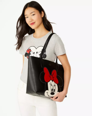 Kate Spade Disney X New York Reversible Minnie Large Tote - Black Multi (Arriving In Delhi ) image 0