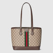 GUCCI Ophidia Medium-sized Tote Bag - Beige And Dark Brown image 2