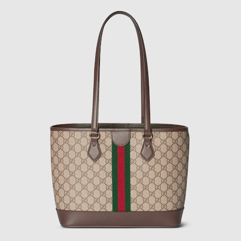 GUCCI Ophidia Medium-sized Tote Bag - Beige And Dark Brown image 2