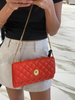VERSACE Nappa Leather Medusa Evening Women's Bag - Red image