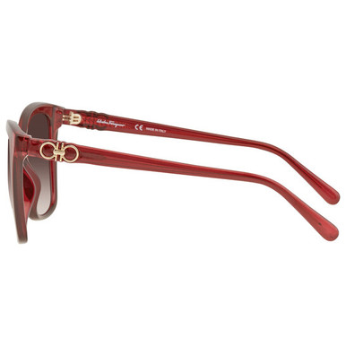 Ferragamo  Salvatore Brown Gradient Square Ladies Sunglasses image 1