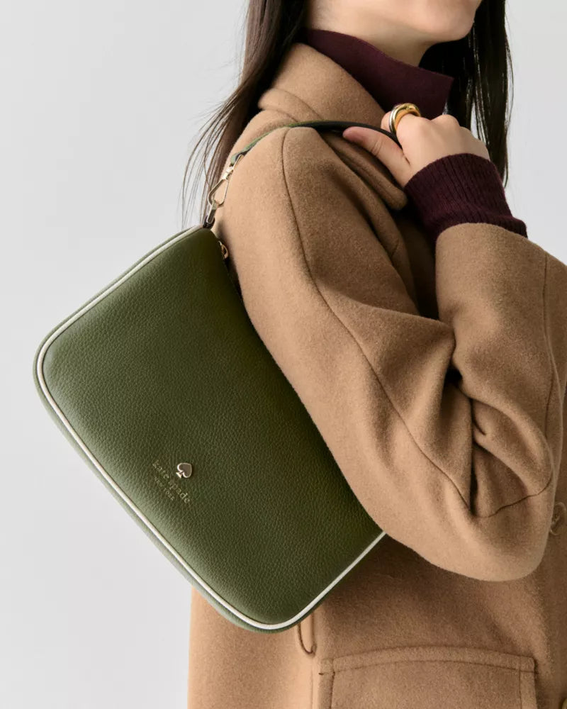 [AT DELHI] KATE SPADE Emma Medium Shoulder Bag - Enchanted Green Multi image 1