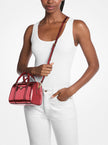[AT DELHI] Michael Kors Jet Set Small Metallic Convertible Crossbody Bag - Cherry image 1