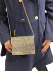 JIMMY CHOO Candy Coarse Glitter  Champagne  Bag image 3