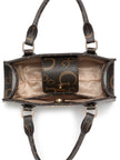 Guess Eldoria Enlarged Logo Mini Satchel - Brown image 3