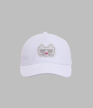 KARL LAGERFELD Embellished Choupette Baseball Cap (@Delhi Studio) image 2