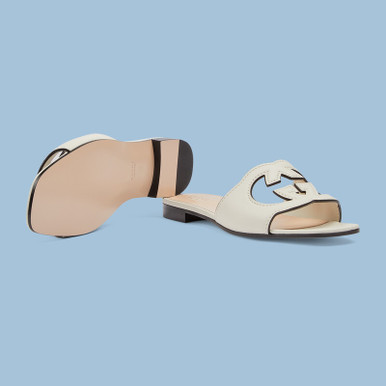 GUCCI Openwork GG detail mules for women image 2