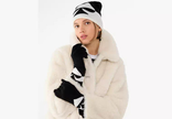 KATE SPADE Oversized Spade Beanie And Glove Set image 0
