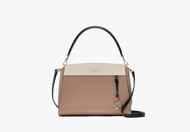 Kate Spade Madison Medium Top Handle Satchel - Toasted Haz elnut Multi  ( Arriving In Delhi ) image 1