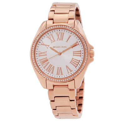 MICHAEL KORS Kaycie Pave Quartz Crystal Silver Dial Ladies Watch image 2