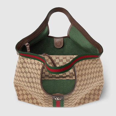 GUCCI Large Gucci Giglio Tote Bag image 5