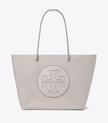 TORY BURCH Ella Chain Tote - Bay Gray image