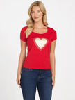 GUESS Eco Loren Glitter Heart Tee image 1