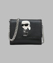 KARL LAGERFELD Small Wallet On Chain - Black image 0