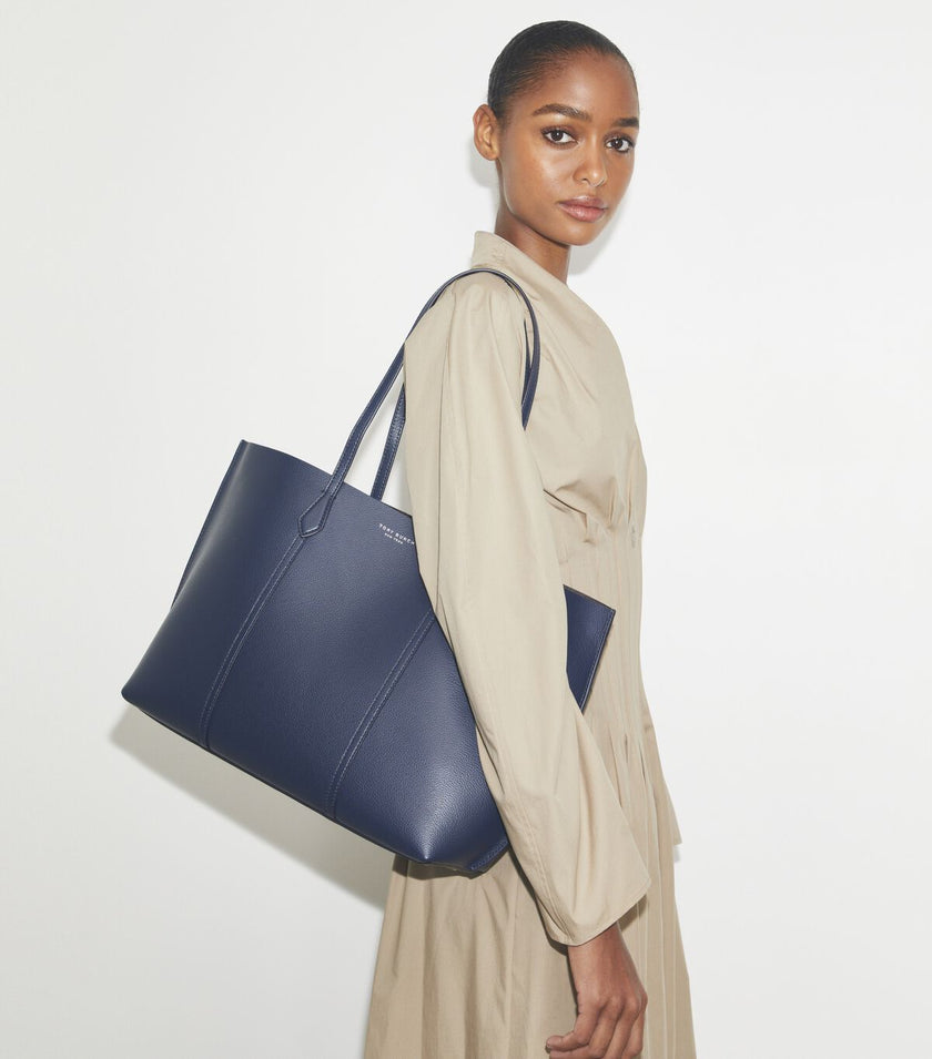 [AT DELHI] TORY BURCH Perry Tote - Dark Sky image 0