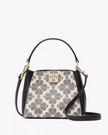 KATE SPADE  Spade Flower Pvc Mini Top Handle Crossbody - Black Multi image