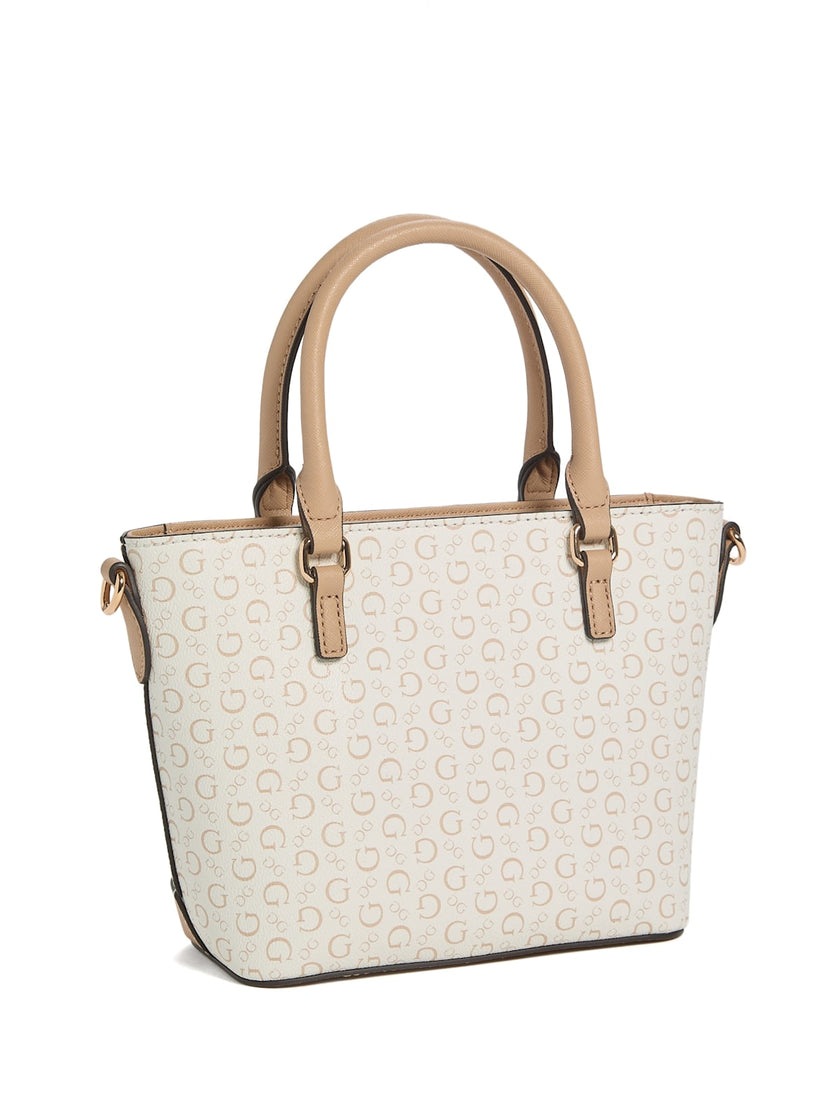 Guess Quinley Logo Mini Tote - White image 1
