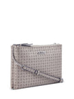 Guess Tidewood Logo Double Zip Mini Crossbody - Brown image 1