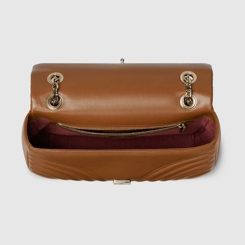 GUCCI Medium GG Marmont Shoulder Bag - Brown image 3