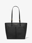 Michael Kors Jet Set Medium Logo Pocket Tote Bag - Black image 0
