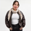 COACH Signature Wrap - Wool Silk Blend/oatmeal image 1