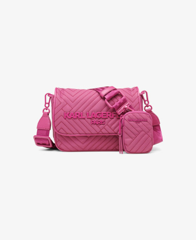 KARL LAGERFELD  Voyage Nylon Crossbody - Pink image 3
