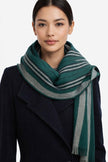 BURBERRY Wool Checked Scarf Forrest - Green image 0