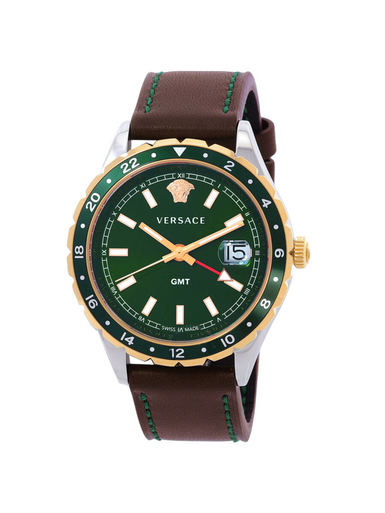 VERSACE  Hellenyium Quartz Green Dial Men's Watch image 0