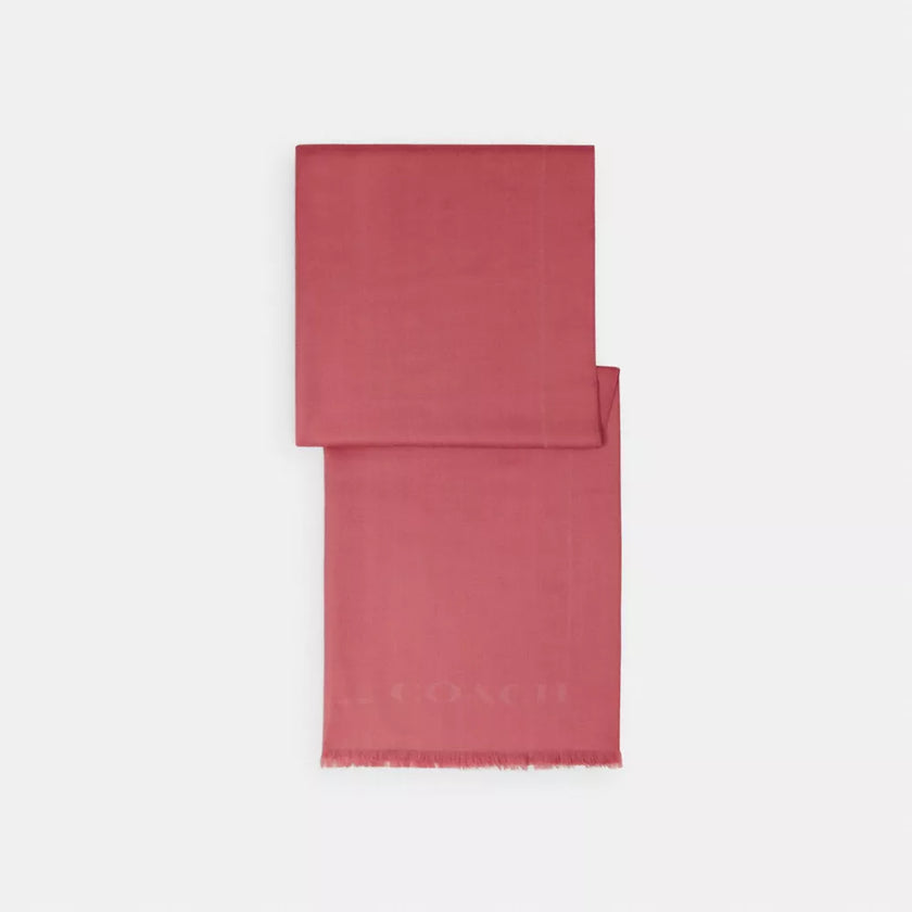 COACH Jumbo Horse And Carriage Wrap - Rouge image 0