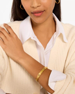 KATE SPADE  Spot The Spade Studded Hinged Bangle - Gold image 1