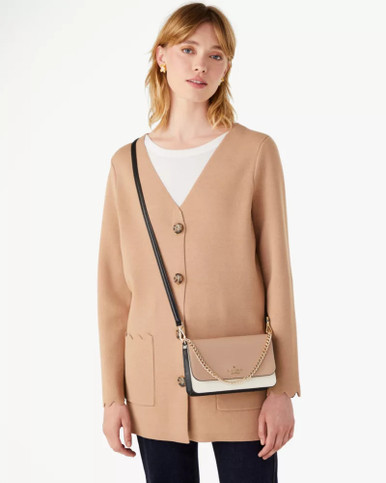 KATE SPADE  Madison Mini Flap Crossbody - Toasted Hazelnut Multi image 1