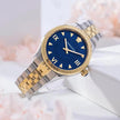 VERSACE Hellenyium Quartz Blue Dial Two-Tone Ladies Watch image 0