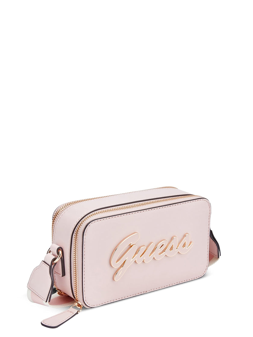 Guess Carrara Double-Zip Mini Crossbody - Pink image 1