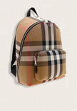 BURBERRY Jeff Check Backpack Taupe Brown image 2