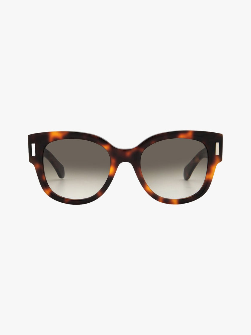 SALVATORE FERRAGAMO Brown Gradient Oval Ladies Sunglasses (Arriving In Delhi) image 0