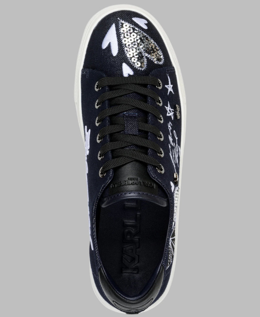 [AT DELHI] KARL LAGERFELD Cate Ikonic Lace Up Sneaker Size 6 image 2
