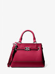 MICHAEL KORS Reed Extra-Small Pebbled Leather Satchel - Dk Raspberry image 0